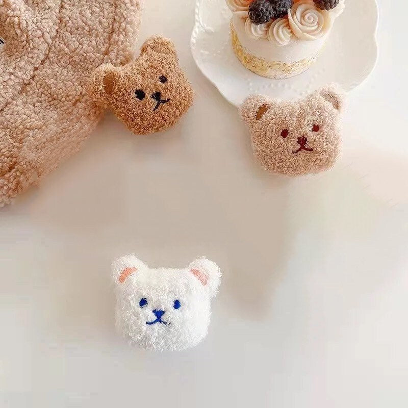 TEDDY BEAR PLUSH / Phone Grip / Holder / Stand / Accessories / Trendy / Unique / Charm / iPhone / Animal / Fluffy / Cute / Kawaii Pop / Gift