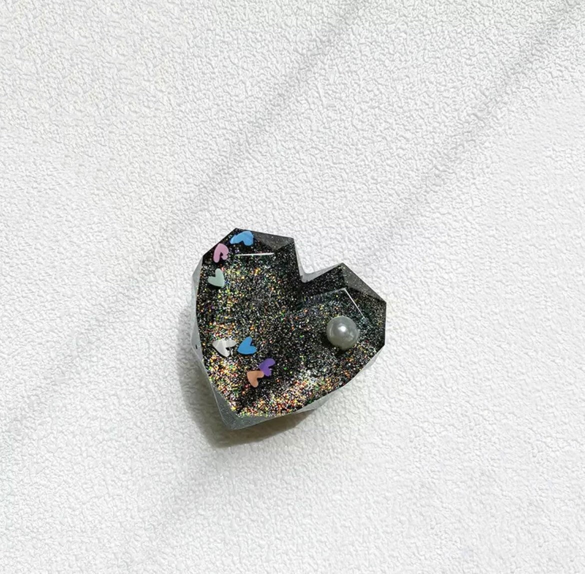 CONFETTI HEART / Phone Grip / Socket Stand / Colorful Glitter / Love / Trendy / Sparkle / Kawaii / Multi Color / iPhone Charm / Pop / Gift