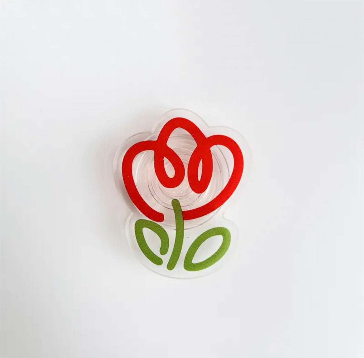 FUN TULIP FLOWER / Phone Grip / Socket Stand / Colorful Accessory / Trendy / Aesthetic / iPhone Charm / Floral / Cute Kawaii / Extendable
