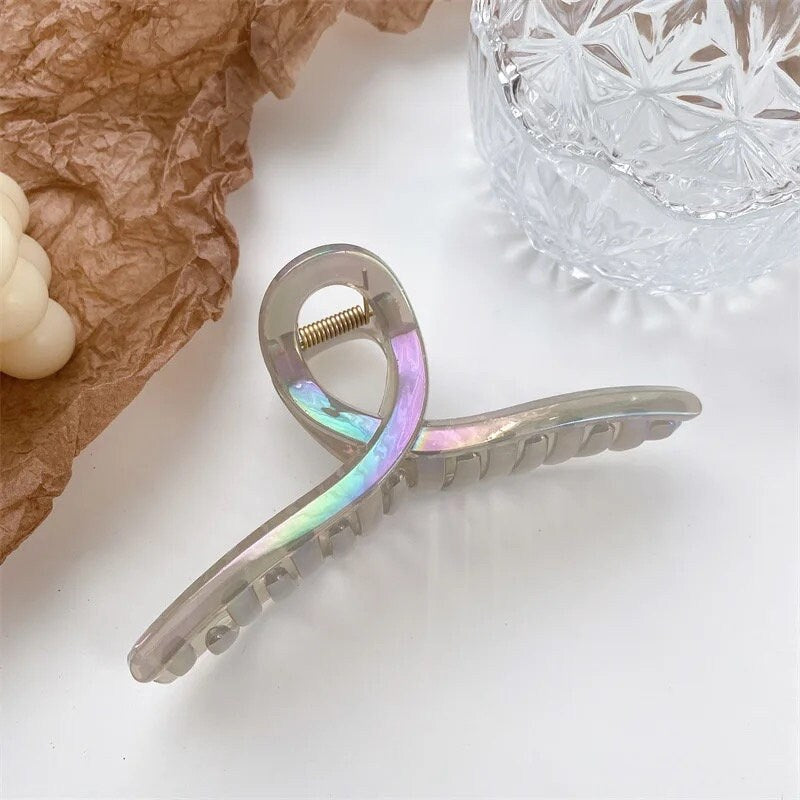 CANDY LOOP / Pearl Hair Clip / Claw Barrette / Colorful / Kawaii / INS / Minimal / Multi Color / Pastel / Accessory / Girl Teen Gift / Opal