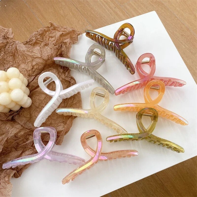 CANDY LOOP / Pearl Hair Clip / Claw Barrette / Colorful / Kawaii / INS / Minimal / Multi Color / Pastel / Accessory / Girl Teen Gift / Opal