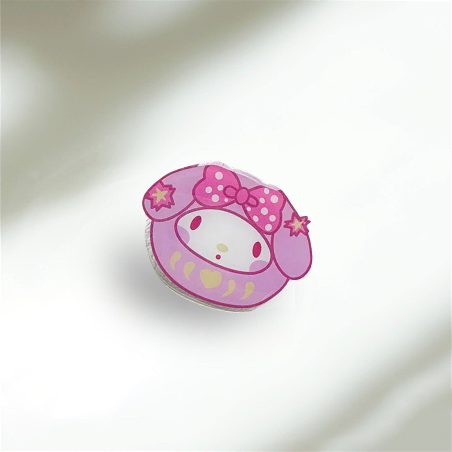 SANRIO FRIENDS / Phone Grip / Socket Stand / Cute Colorful / Kuromi Melody Charm / iPhone / Pastel Color / Kawaii Candy Pop Tok / Teen Gift