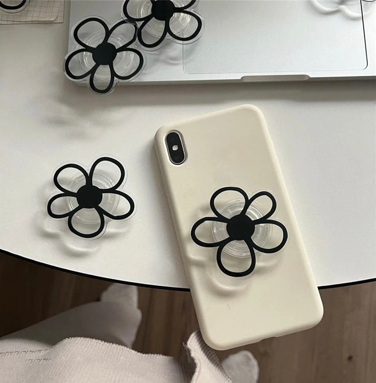 DAISY FLOWER / Phone Grip / Socket / Stand / Accessories / Trendy / Unique / Clear Charm / iPhone / Floral / Cute Kawaii / Tok / Extendable