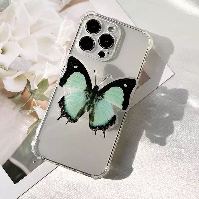 BUTTERFLY / Phone Grip / Socket Stand / Accessory / Trendy Unique / Pretty iPhone Charm / Nature Animal / Insect Lover Gift / Colorful