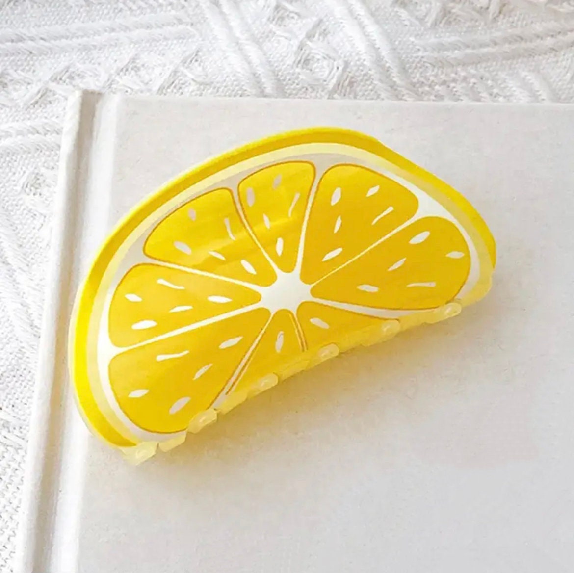 TROPICAL FRUIT / Hair Clip / Claw Barrette / Watermelon / Kiwi / Lemon / Dragon / Colorful / Aesthetic Kawaii Ins / Vacation Accessory Gift