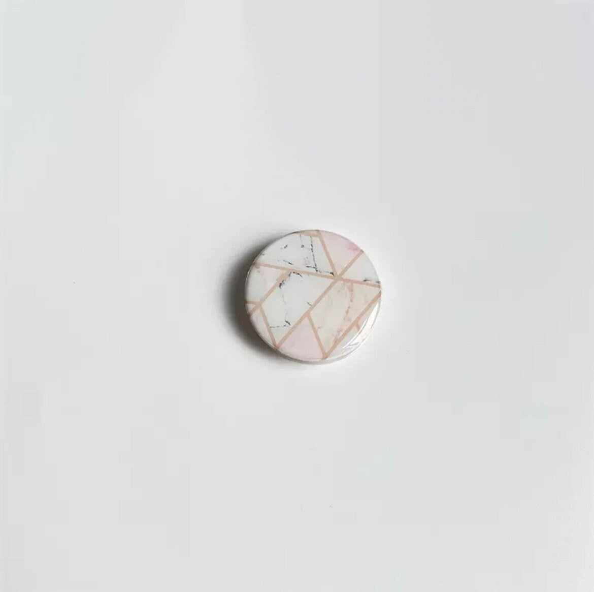 PINK MARBLE / Phone Grip / Socket Stand Holder / Aesthetic Watercolor / Minimal / Unique / Cute Glossy Charm / iPhone / Kawaii Pop Accessory