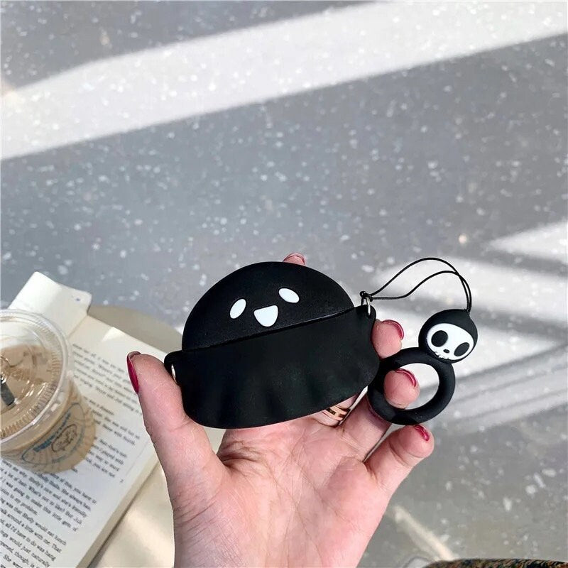 LITTLE GHOST / AirPod Case / Wristlet / Spooky Vibes / Halloween Cartoon / Earbud Protector / Holder / Cute Kawaii / Phone Accessory / Gift