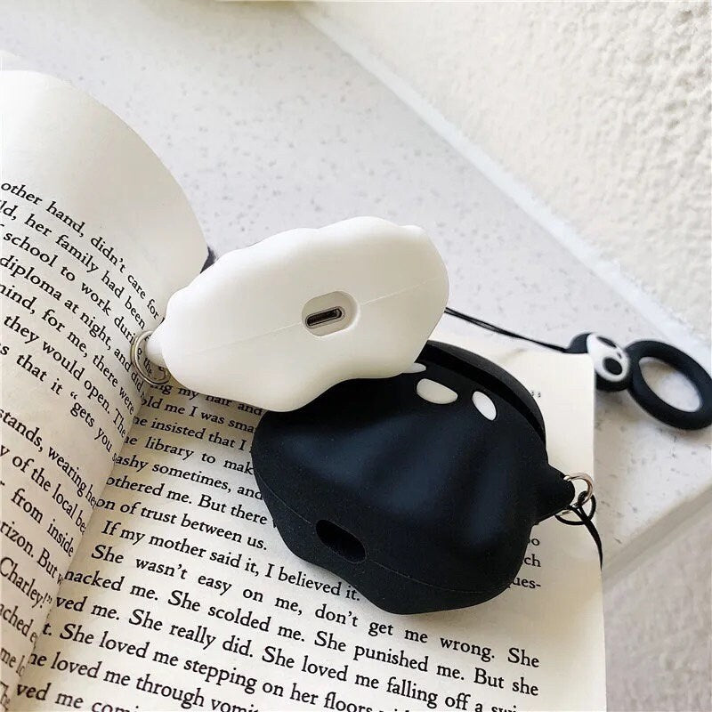 LITTLE GHOST / AirPod Case / Wristlet / Spooky Vibes / Halloween Cartoon / Earbud Protector / Holder / Cute Kawaii / Phone Accessory / Gift