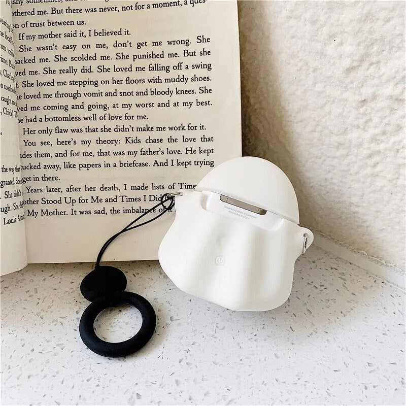 LITTLE GHOST / AirPod Case / Wristlet / Spooky Vibes / Halloween Cartoon / Earbud Protector / Holder / Cute Kawaii / Phone Accessory / Gift