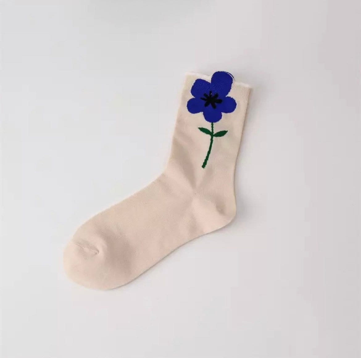 FLOWER SOCKS / Tulip / Poppy / Simple / Colorful / Fun / Graphic / Aesthetic / INS / Pretty / Feminine / Teen / Floral / Women / Unique