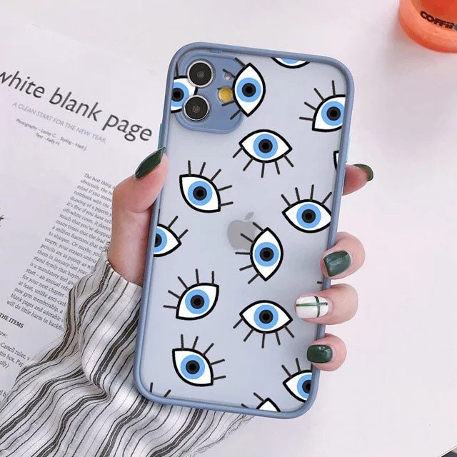 EVIL EYE CASE / Phone Case / iPhone / Fun / Colorful / Aesthetic / Pastels / Bright Eyes / Pattern / Trendy / Unique / Kawaii / iPhone 12