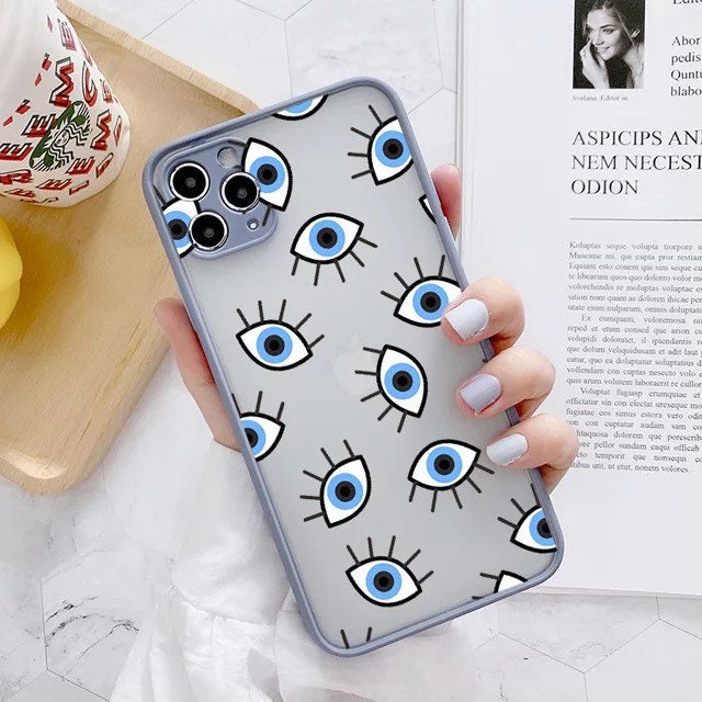 EVIL EYE CASE / Phone Case / iPhone / Fun / Colorful / Aesthetic / Pastels / Bright Eyes / Pattern / Trendy / Unique / Kawaii / iPhone 12